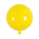 GloboStar® BALLOON 00651 Μοντέρνο Παιδικό Φωτιστικό Οροφής Μονόφωτο Κίτρινο Πλαστικό Μπάλα Φ30 x Υ33cm