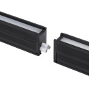 GloboStar® OFFICE 61025-P Γραμμικό Κρεμαστό Φωτιστικό Linear LED 18W 2170lm 120° AC 220-240V Μ120 x Π2 x Υ4cm Θερμό Λευκό 2700K - Μαύρο - 3 Years Warranty