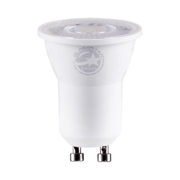 GloboStar® 60112 Σποτ LED GU10 MR11 3W 315lm 38° AC 220-240V IP20 Φ3.5 x Υ4cm Φυσικό Λευκό 4500K - 3 Years Warranty