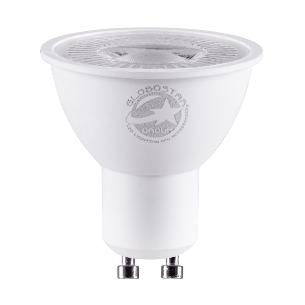 GloboStar® 60117 Σποτ LED GU10 MR16 7W 770lm 38° AC 220-240V IP20 Φ5 x Υ5.2cm Ψυχρό Λευκό 6000K - 3 Years Warranty