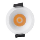 GloboStar® MICRO-S 60237 Χωνευτό LED Spot Downlight TrimLess Φ4cm 5W 625lm 38° AC 220-240V IP20 Φ4 x Υ5.9cm - Στρόγγυλο - Λευκό - Θερμό Λευκό 2700K - Bridgelux COB - 5 Years Warranty