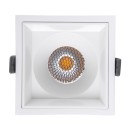 GloboStar® PLUTO-B 60278 Χωνευτό LED Spot Downlight TrimLess Μ10.4xΠ10.4cm 15W 1950lm 38° AC 220-240V IP20 Μ10.4 x Π10.4 x Υ6.5cm - Τετράγωνο - Λευκό & Anti-Glare HoneyComb - Φυσικό Λευκό 4500K - Bridgelux COB - 5 Years Warranty