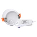 GloboStar® OMEGA-R 60294 Χωνευτό LED Spot Downlight TrimLess Φ10cm 12W 1560lm 36° AC 220-240V IP20 Φ10 x Υ8.2cm - Στρόγγυλο - Λευκό - Φυσικό Λευκό 4500K - Bridgelux COB - 5 Years Warranty