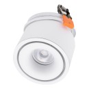 GloboStar® OMEGA-R 60294 Χωνευτό LED Spot Downlight TrimLess Φ10cm 12W 1560lm 36° AC 220-240V IP20 Φ10 x Υ8.2cm - Στρόγγυλο - Λευκό - Φυσικό Λευκό 4500K - Bridgelux COB - 5 Years Warranty