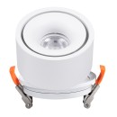 GloboStar® OMEGA-R 60294 Χωνευτό LED Spot Downlight TrimLess Φ10cm 12W 1560lm 36° AC 220-240V IP20 Φ10 x Υ8.2cm - Στρόγγυλο - Λευκό - Φυσικό Λευκό 4500K - Bridgelux COB - 5 Years Warranty