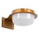 GloboStar® KIARA 60403 Μοντέρνο Φωτιστικό Τοίχου - Απλίκα Καθρέπτη Μπάνιου με 3 Τρόπους Τοποθέτησης LED 5W 560lm 120° AC 220-240V IP44 Μ10 x Π13 x Υ3cm - Φυσικό Λευκό 4500K - Χάλκινο - 3 Χρόνια Εγγύηση