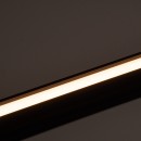 GloboStar® OFFICE 61025-P Γραμμικό Κρεμαστό Φωτιστικό Linear LED 18W 2170lm 120° AC 220-240V Μ120 x Π2 x Υ4cm Θερμό Λευκό 2700K - Μαύρο - 3 Years Warranty