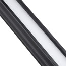 GloboStar® OFFICE 61025-S Γραμμικό Φωτιστικό Οροφής Linear LED 18W 2170lm 120° AC 220-240V Μ120 x Π2 x Υ4cm Θερμό Λευκό 2700K - Μαύρο - 3 Years Warranty