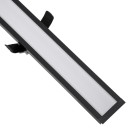 GloboStar® LUCA 61032 Γραμμικό Χωνευτό Φωτιστικό Linear LED CCT 54W 6500lm 120° AC 220-240V Μ121.5 x Π5 x Υ4cm - Εναλλαγή Φωτισμού μέσω Τηλεχειριστηρίου All In One Ψυχρό 6000k+Φυσικό 4500k+Θερμό 2700k Dimmable - Μαύρο - 3 Years Warranty