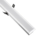 GloboStar® LUCA 61033 Γραμμικό Χωνευτό Φωτιστικό Linear LED CCT 54W 6500lm 120° AC 220-240V Μ121.5 x Π5 x Υ4cm - Εναλλαγή Φωτισμού μέσω Τηλεχειριστηρίου All In One Ψυχρό 6000k+Φυσικό 4500k+Θερμό 2700k Dimmable - Λευκό - 3 Years Warranty