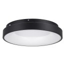 GloboStar® SALEM 61233 Πλαφονιέρα Οροφής Δαχτυλίδι-Κύκλος LED CCT 75W 8625lm 120° AC 220-240V - Εναλλαγή Φωτισμού μέσω Τηλεχειριστηρίου All In One Ψυχρό 6000k+Φυσικό 4500k+Θερμό 2700k Dimmable Φ45cm - Μαύρο - 3 Years Warranty