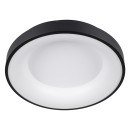 GloboStar® SALEM 61233 Πλαφονιέρα Οροφής Δαχτυλίδι-Κύκλος LED CCT 75W 8625lm 120° AC 220-240V - Εναλλαγή Φωτισμού μέσω Τηλεχειριστηρίου All In One Ψυχρό 6000k+Φυσικό 4500k+Θερμό 2700k Dimmable Φ45cm - Μαύρο - 3 Years Warranty