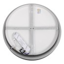 GloboStar® SALEM 61233 Πλαφονιέρα Οροφής Δαχτυλίδι-Κύκλος LED CCT 75W 8625lm 120° AC 220-240V - Εναλλαγή Φωτισμού μέσω Τηλεχειριστηρίου All In One Ψυχρό 6000k+Φυσικό 4500k+Θερμό 2700k Dimmable Φ45cm - Μαύρο - 3 Years Warranty