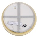 GloboStar® SALEM 61235 Πλαφονιέρα Οροφής Δαχτυλίδι-Κύκλος LED CCT 75W 8625lm 120° AC 220-240V - Εναλλαγή Φωτισμού μέσω Τηλεχειριστηρίου All In One Ψυχρό 6000k+Φυσικό 4500k+Θερμό 2700k Dimmable Φ45cm - Χρυσό Σαμπανιζέ - 3 Years Warranty