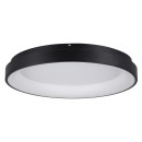 GloboStar® SALEM 61237 Πλαφονιέρα Οροφής Δαχτυλίδι-Κύκλος LED CCT 105W 12075lm 120° AC 220-240V - Εναλλαγή Φωτισμού μέσω Τηλεχειριστηρίου All In One Ψυχρό 6000k+Φυσικό 4500k+Θερμό 2700k Dimmable Φ60cm - Μαύρο - 3 Years Warranty