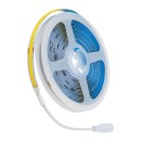 GloboStar® 70415 Σετ Ταινία COB LED 5m 48W/5m 308LED/m 768lm/m 120° DC 12V IP20 με Τροφοδοτικό Θερμό Λευκό 2700K