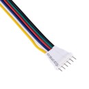 GloboStar® 70680 Καλώδιο Σύνδεσης Connector RGBW+WW με 15cm Καλώδιο 6 PIN για Controller