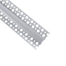 GloboStar® PLASTERBOARD-PROFILE 70839-1M Προφίλ Αλουμινίου - Βάση & Ψύκτρα Ταινίας LED με Μαύρο Φιμέ Κάλυμμα - Χωνευτή Χρήση σε Γυψοσανίδα - Trimless - Πατητό Κάλυμμα - Ασημί - 1 Μέτρο - Μ100 x Π5.6 x Υ1.5cm