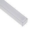 GloboStar® SURFACE-PROFILE 70867-1M Προφίλ Αλουμινίου - Βάση & Ψύκτρα Ταινίας LED με Λευκό Γαλακτερό Κάλυμμα - Επιφανειακή Χρήση - Πατητό Κάλυμμα - Ασημί - 1 Μέτρο - Μ100 x Π2.3 x Υ2cm