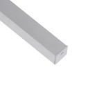 GloboStar® SURFACE-PROFILE 70867-1M Προφίλ Αλουμινίου - Βάση & Ψύκτρα Ταινίας LED με Λευκό Γαλακτερό Κάλυμμα - Επιφανειακή Χρήση - Πατητό Κάλυμμα - Ασημί - 1 Μέτρο - Μ100 x Π2.3 x Υ2cm