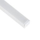 GloboStar® SURFACE-PROFILE 70868-1M Προφίλ Αλουμινίου - Βάση & Ψύκτρα Ταινίας LED με Λευκό Γαλακτερό Κάλυμμα - Επιφανειακή Χρήση - Πατητό Κάλυμμα - Λευκό - 1 Μέτρο - Μ100 x Π2.3 x Υ2cm