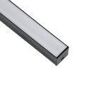 GloboStar® SURFACE-PROFILE 70869-1M Προφίλ Αλουμινίου - Βάση & Ψύκτρα Ταινίας LED με Λευκό Γαλακτερό Κάλυμμα - Επιφανειακή Χρήση - Πατητό Κάλυμμα - Μαύρο - 1 Μέτρο - Μ100 x Π2.3 x Υ2cm