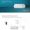 GloboStar® 73010 WT5 SKYDANCE DC WiFi & RF 2.4Ghz Dimmer High Speed Controller 5 Καναλιών DC 12-24V 5 x 3A 72W - Max 15A 360W - IP20 Μ10 x Π4 x Υ2cm - 5 Years Warranty