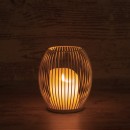 GloboStar® CANDLE 76490 Διακοσμητικό Realistic Κερί με LED Εφέ Κινούμενης Φλόγας - Μπαταρίας 2 x AA (Δεν Συμπεριλαμβάνονται) & Ασύρματο Χειριστήριο IR Θερμό Λευκό 2700K Dimmable Λευκό Φ14 x Υ16cm