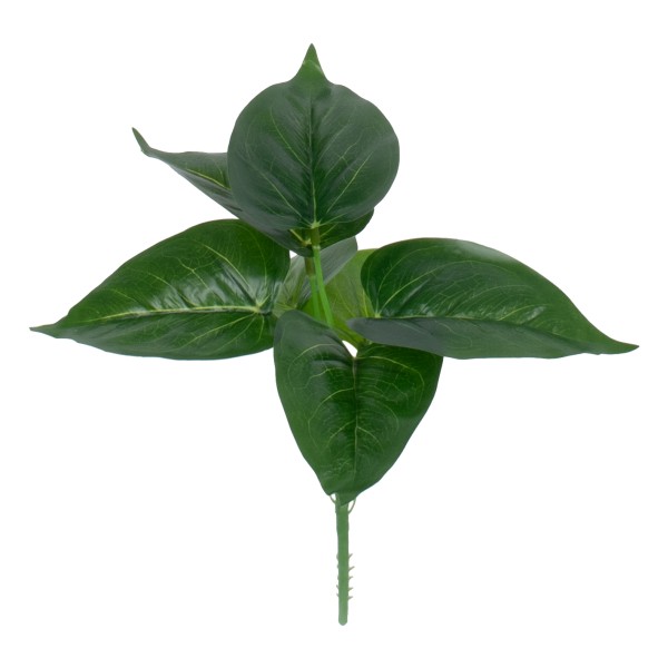 GloboStar® POTHOS 78266 Τεχνητό Φυτό Πόθος - Μπουκέτο Διακοσμητικών Φυτών - Κλαδιών με Φύλλωμα Πράσινο Υ28cm