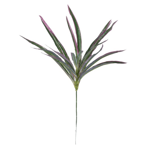 GloboStar® DRACAENA PURPLE 78294 Τεχνητό Φυτό Δράκαινα Μωβ - Μπουκέτο Διακοσμητικών Φυτών - Κλαδιών με Φύλλωμα Πράσινο - Μωβ Υ45cm