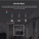 GloboStar® 80067 SONOFF T2EU3C-RF - 433MHz Wireless Smart Wall Touch Button Switch 3 Way - RF Series