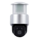 GloboStar® 86046 Αυτόνομος Ηλιακός Προβολέας LED SMD 24W 1200lm Camera 1080P 2MP 4G SIM CARD WiFi 150° Μπαταρία 3200mAh Φωτοβολταϊκό Πάνελ Αισθητήρα Ημέρας-Νύχτας & Ρύθμιση Χρόνου Διπλή Κατέυθυνση Ομιλίας Αδιάβροχος IP66 Ψυχρό Λευκό 6000K - Ασημί