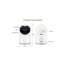 GloboStar® 86072 Table Camera WiFi HD 1080P 3MP 350° Two Way Audio & Motion Detection - Επιτραπέζια Κάμερα WiFi HD 1080P 350° Διπλή Κατέυθυνση Ομιλίας με Ανιχνευτή Κίνησης - Following Face Auto Tracking - Λευκό