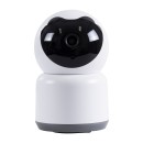 GloboStar® 86072 Table Camera WiFi HD 1080P 3MP 350° Two Way Audio & Motion Detection - Επιτραπέζια Κάμερα WiFi HD 1080P 350° Διπλή Κατέυθυνση Ομιλίας με Ανιχνευτή Κίνησης - Following Face Auto Tracking - Λευκό