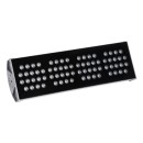 GloboStar® FLOOD-TENA 90226 Προβολέας Wall Washer για Φωτισμό Κτιρίων LED 144W 12240lm 10° DC 24V Αδιάβροχο IP65 L57 x W18 x H19.5cm RGBW DMX512 - Ασημί - 3 Years Warranty