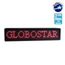 GloboStar® 90301 Κυλιόμενη Ψηφιακή Επιγραφή P10 LED SMD AC 220-240V με Wi-Fi - Αδιάβροχή IP65 - Διπλής Όψης - Μ104 x Π12 x Υ20cm Κόκκινο