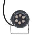 GloboStar® TREELIGHT-VINA 90356 Σποτ Φωτισμού με Αντιθαμβωτική Γρίλια Ειδικό για Φυτά - Δέντρα με Βάση Κήπου / Καρφωτό LED 6W 510lm 10° DC 24V Αδιάβροχο IP65 L13 x W9.5 x H9.5cm Αρχιτεκτονικό Πορτοκαλί 2200K - Γκρι Ανθρακί - 3 Years Warranty