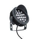 GloboStar® TREELIGHT-VINA 90359 Σποτ Φωτισμού με Αντιθαμβωτική Γρίλια Ειδικό για Φυτά - Δέντρα με Βάση Κήπου / Καρφωτό LED 24W 2040lm 10° DC 24V Αδιάβροχο IP65 L21.5 x W18.3 x H14cm Αρχιτεκτονικό Πορτοκαλί 2200K - Γκρι Ανθρακί - 3 Years Warranty