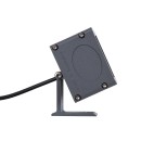 GloboStar® FLOOD-DANY 90375 Προβολέας Wall Washer για Φωτισμό Κτιρίων LED 24W 2160lm 5° DC 24V Αδιάβροχο IP65 L16 x W9.5 x H7.5cm Θερμό Λευκό 3000K - Γκρι Ανθρακί - 3 Years Warranty