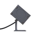 GloboStar® FLOOD-DANY 90375 Προβολέας Wall Washer για Φωτισμό Κτιρίων LED 24W 2160lm 5° DC 24V Αδιάβροχο IP65 L16 x W9.5 x H7.5cm Θερμό Λευκό 3000K - Γκρι Ανθρακί - 3 Years Warranty