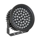 GloboStar® FLOOD-NEVA 90397 Προβολέας Wall Washer για Φωτισμό Κτιρίων LED 54W 4590lm 30° DC 24V Αδιάβροχο IP65 L24.5 x W24.5 x H14.7cm Αρχιτεκτονικό Πορτοκαλί 2200K - Μαύρο - 3 Years Warranty