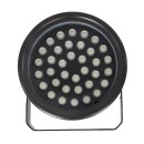 GloboStar® FLOOD-NEVA 90400 Προβολέας Wall Washer για Φωτισμό Κτιρίων LED 72W 6120lm 30° DC 24V Αδιάβροχο IP65 L24.5 x W24.5 x H14.7cm RGBW DMX512 - Μαύρο - 3 Years Warranty