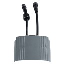 GloboStar® TREELIGHT-ZINA S-90998 Κυρτή Μπάρα Φωτισμού Wall Washer με Αντιθαμβωτική Γρίλια Ειδική για Φυτά - Δέντρα LED 3W 240lm 30° DC 24V Αδιάβροχο IP65 Μ9 x Π6.5 x Υ4cm Κόκκινο - Γκρι Ανθρακί - 3 Years Warranty