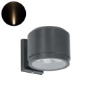 GloboStar® WALLLIGHT-GONA 90483 Φωτιστικό Τοίχου - Απλίκα LED 24W 2160lm 5° DC 24V Αδιάβροχο IP67 Μ13 x Π16.5 x Υ5cm Θερμό Λευκό 2700K - Γκρι Ανθρακί - 3 Years Warranty