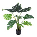 GloboStar® Artificial Garden MONSTERA 20001 Τεχνητό Διακοσμητικό Φυτό Μονστέρα Υ85cm