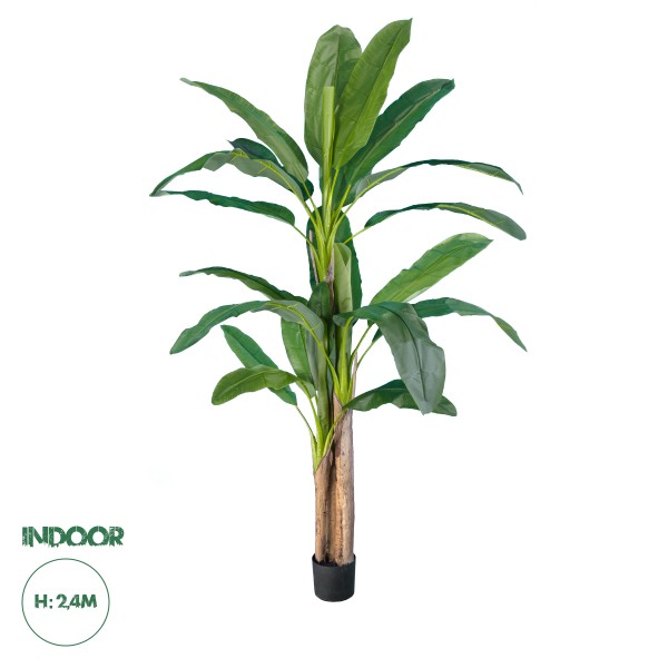 GloboStar® Artificial Garden BANANA TREE 20018 Τεχνητό Διακοσμητικό Φυτό Μπανανιά - Μπανανόδεντρο Υ240cm