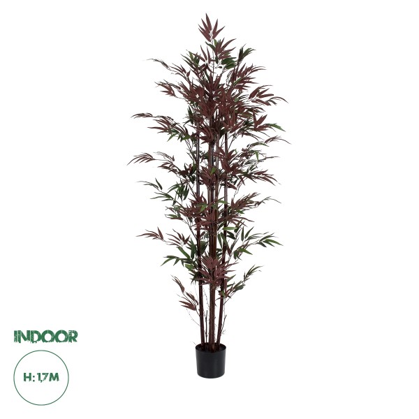 GloboStar® Artificial Garden BLOODLEAF BAMBOO 20039 Τεχνητό Διακοσμητικό Φυτό Αιματόφυλλο Μπαμπού Υ170cm