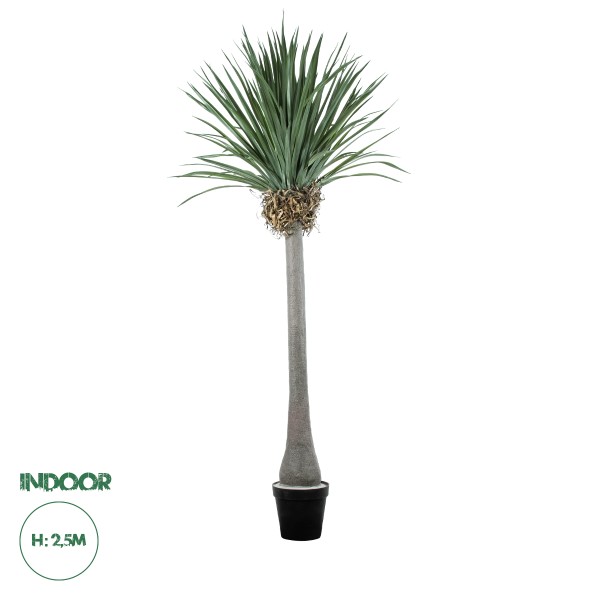 GloboStar® Artificial Garden BEAUCARNEA PALM TREE 20048 Τεχνητό Διακοσμητικό Φυτό Κυρτόφυλλος Μπουκαρνέα Υ250cm