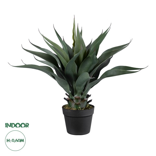 GloboStar® Artificial Garden SISAL AGAVE 20080 Τεχνητό Διακοσμητικό Φυτό Αγαύη Υ60cm