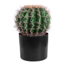 GloboStar® Artificial Garden FEROCACTUS 20092 Τεχνητό Διακοσμητικό Φυτό Φερόκακτος Υ26cm